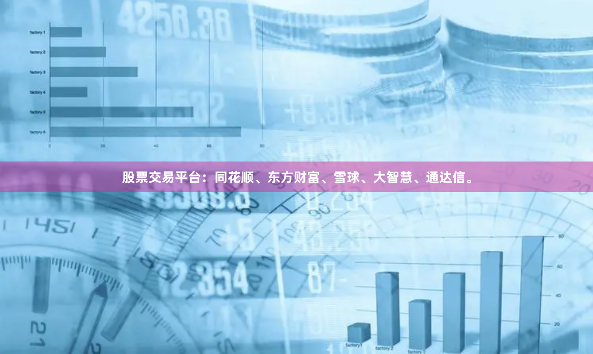 股票交易平台:同花顺、东方财富、雪球、大智慧、通达信。